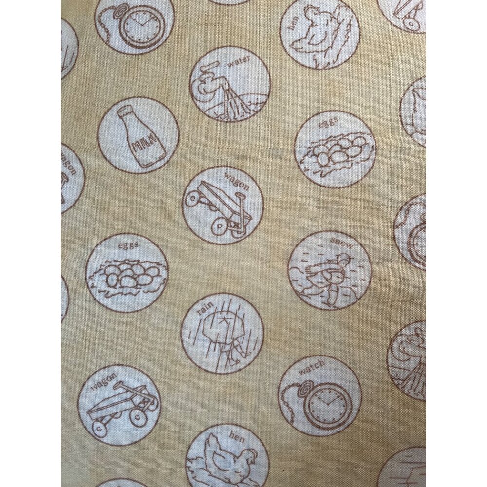 Fabric - “Whimsy" Collection by Fig Tree & Co for Moda Pale Yellow 36” L x 44” W